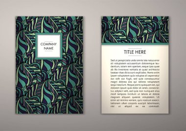 Flyer şablonu ile soyut süsleme