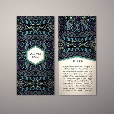 Flyer şablonu ile soyut süsleme