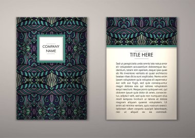 Flyer şablonu ile soyut süsleme