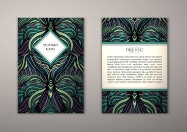 Flyer şablonu ile soyut süsleme