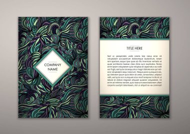 Flyer şablonu ile soyut süsleme