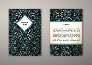 Flyer şablonu ile soyut süsleme