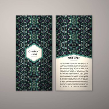 Flyer şablonu ile soyut süsleme