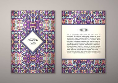 Flyer şablonu ile soyut süsleme