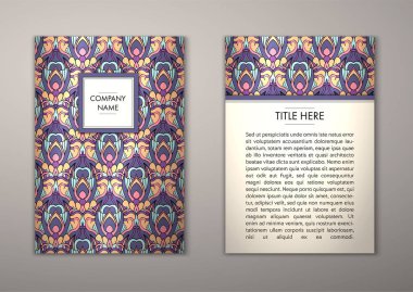 Flyer şablonu ile soyut süsleme