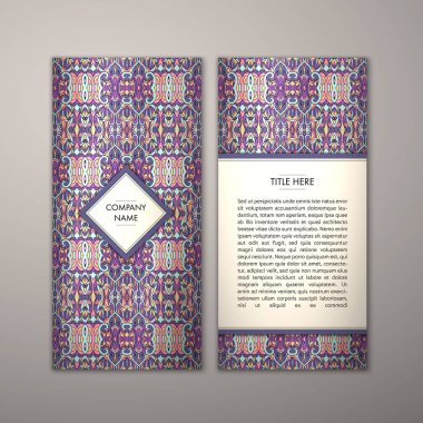 Flyer şablonu ile soyut süsleme