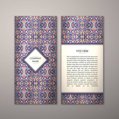 Flyer şablonu ile soyut süsleme