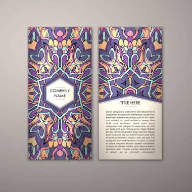 Flyer şablonu ile soyut süsleme