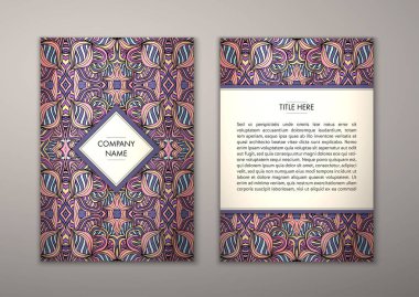 Flyer şablonu ile soyut süsleme