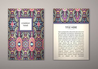 Flyer şablonu ile soyut süsleme