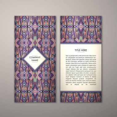 Flyer şablonu ile soyut süsleme