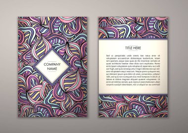 Flyer şablonu ile soyut süsleme