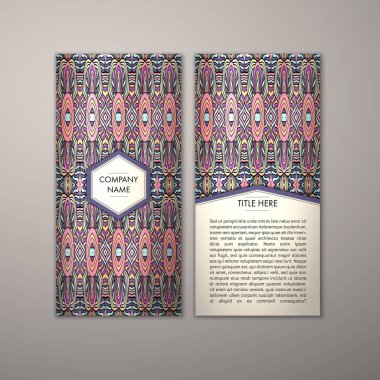 Flyer şablonu ile soyut süsleme