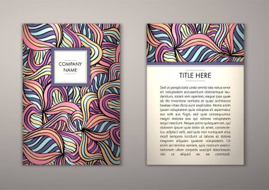 Flyer şablonu ile soyut süsleme