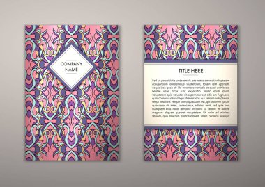 Flyer şablonu ile soyut süsleme