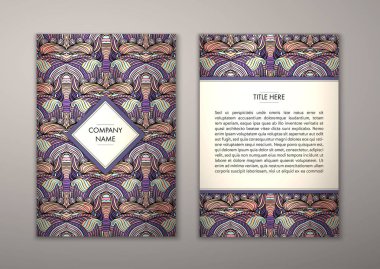 Flyer şablonu ile soyut süsleme