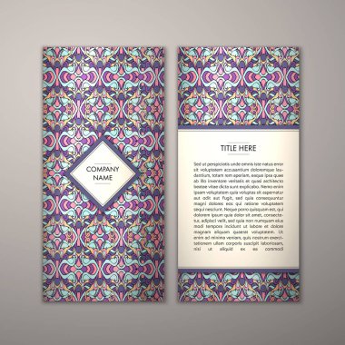 Flyer şablonu ile soyut süsleme