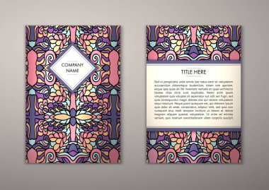 Flyer şablonu ile soyut süsleme