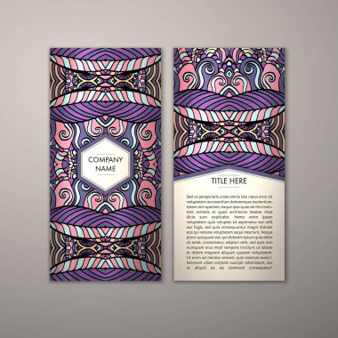 Flyer şablonu ile soyut süsleme