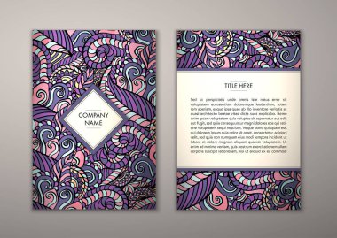 Flyer şablonu ile soyut süsleme