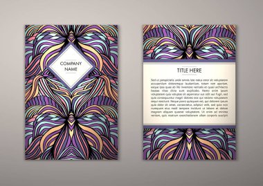 Flyer şablonu ile soyut süsleme