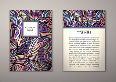 Flyer şablonu ile soyut süsleme