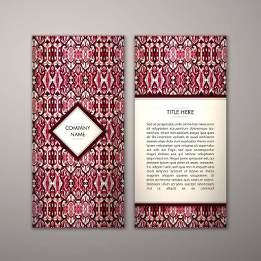 Flyer şablonu ile soyut süsleme