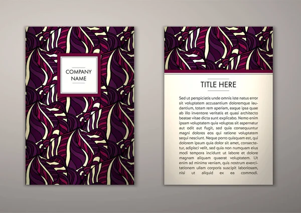 Flyer şablonu ile soyut süsleme