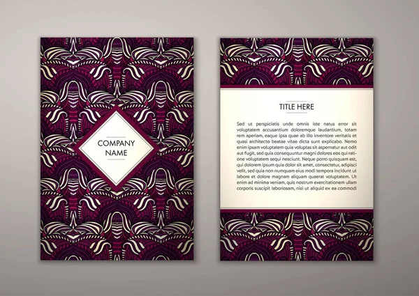 Flyer şablonu ile soyut süsleme