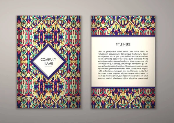 Flyer şablonu ile soyut süsleme