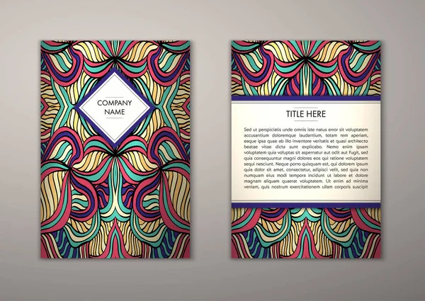 Flyer şablonu ile soyut süsleme