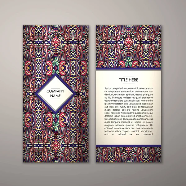 Flyer şablonu ile soyut süsleme