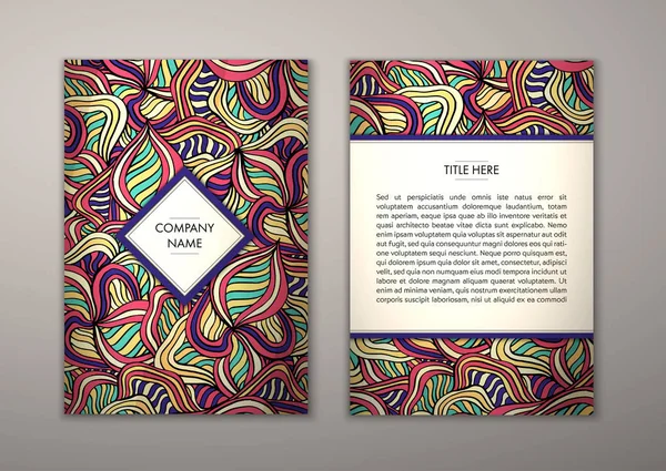 Flyer şablonu ile soyut süsleme