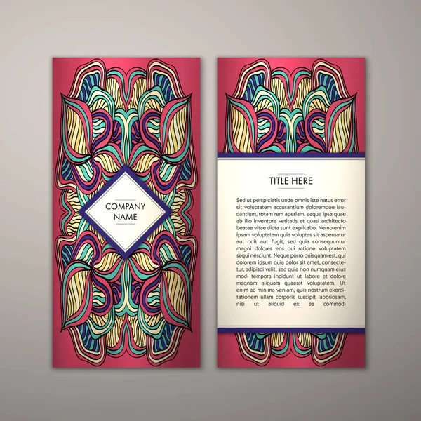 Flyer şablonu ile soyut süsleme