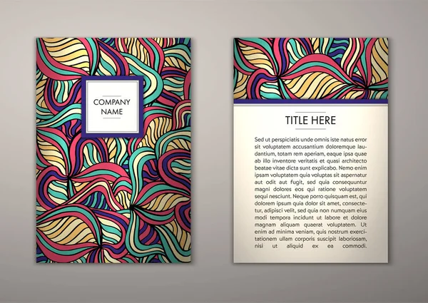 Flyer şablonu ile soyut süsleme