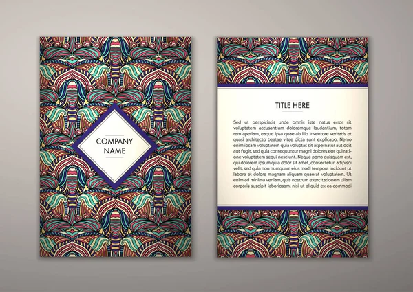 Flyer şablonu ile soyut süsleme