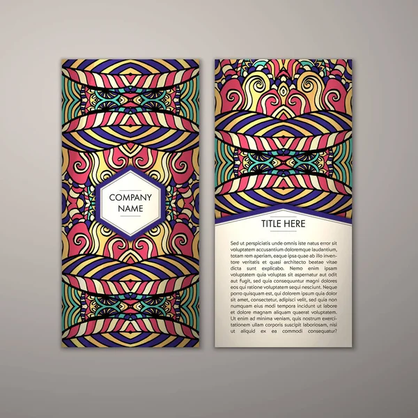 Flyer şablonu ile soyut süsleme