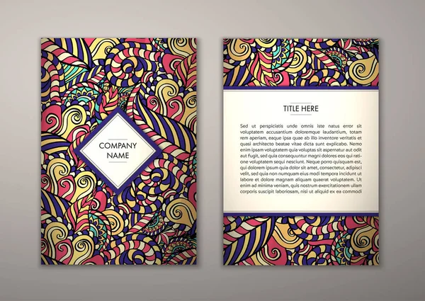 Flyer şablonu ile soyut süsleme