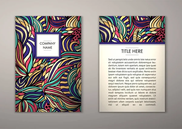 Flyer şablonu ile soyut süsleme