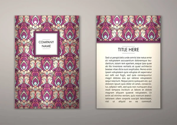 Flyer şablonu ile soyut süsleme