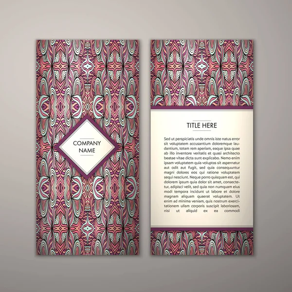 Flyer şablonu ile soyut süsleme