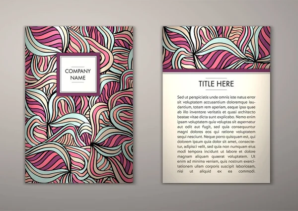 Flyer şablonu ile soyut süsleme