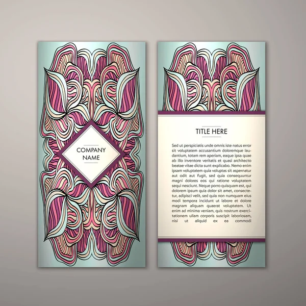 Flyer şablonu ile soyut süsleme