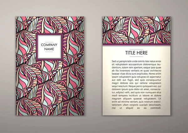 Flyer şablonu ile soyut süsleme