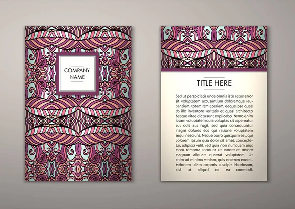 Flyer şablonu ile soyut süsleme