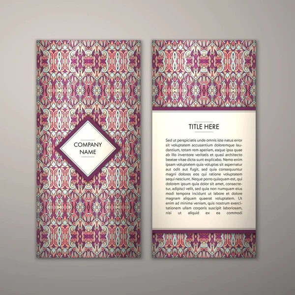 Flyer şablonu ile soyut süsleme