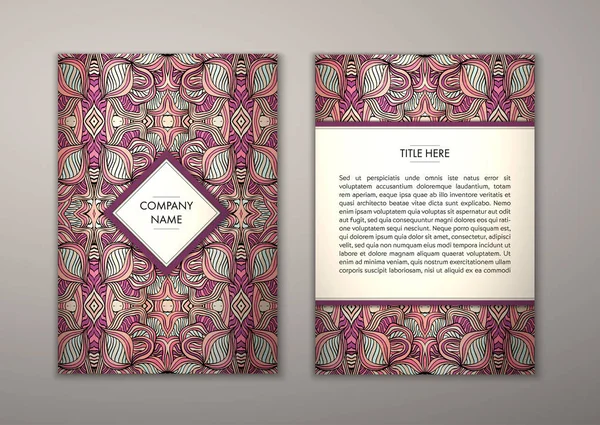 Flyer şablonu ile soyut süsleme