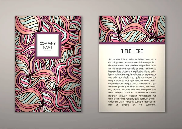 Flyer şablonu ile soyut süsleme