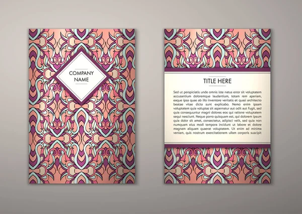 Flyer şablonu ile soyut süsleme