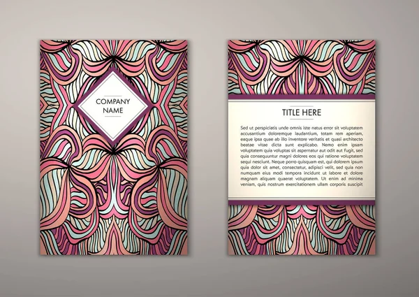 Flyer şablonu ile soyut süsleme